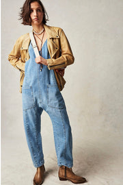 DENIM JUMPSUIT OLIVIA - sustainably made MOMO NEW YORK sustainable clothing, pants slow fashion