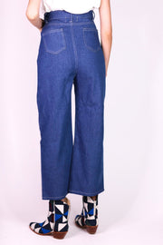 DENIM PANTS HILLARY - sustainably made MOMO NEW YORK sustainable clothing, pants slow fashion