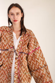 EMBROIDERED KIMONO LIUSA - sustainably made MOMO NEW YORK sustainable clothing, slow fashion