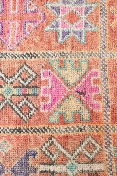 vintage moroccan rug from Beni mguild, berber handmade area rug - sustainably made MOMO NEW YORK sustainable clothing, rug slow fashion