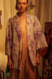 LILAL EMBROIDERED SEQUIN KIMONO OMANI