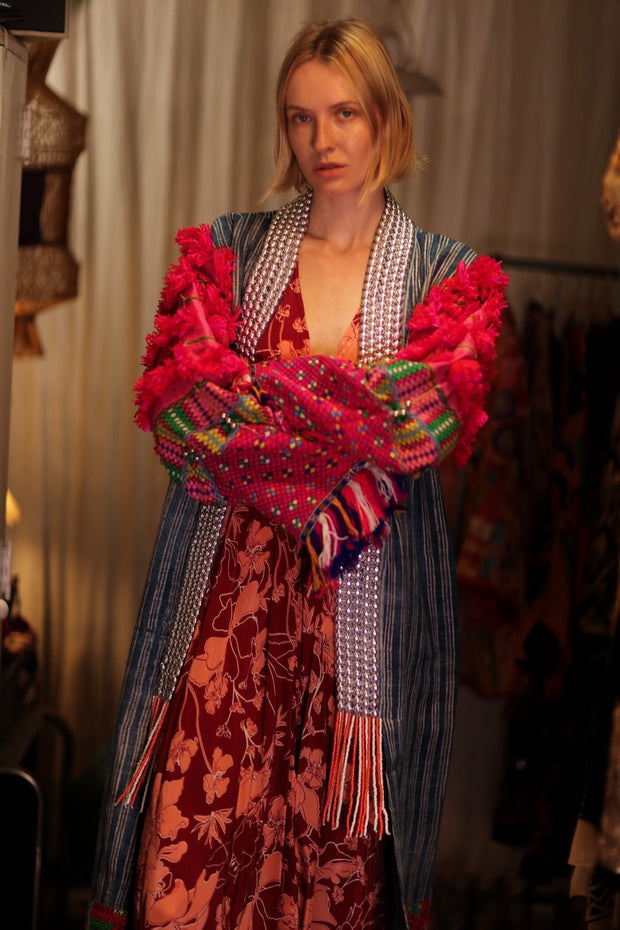 ANOUK EMBROIDERED HANDMADE COAT - sustainably made MOMO NEW YORK sustainable clothing, coatandjacket slow fashion