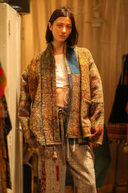 ARTISAN KANTHA KIMONO RIAA - sustainably made MOMO NEW YORK sustainable clothing, Coat slow fashion