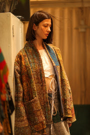 ARTISAN KANTHA KIMONO RIAA - sustainably made MOMO NEW YORK sustainable clothing, Coat slow fashion