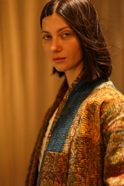 ARTISAN KANTHA KIMONO RIAA - sustainably made MOMO NEW YORK sustainable clothing, Coat slow fashion