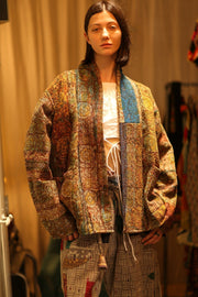 ARTISAN KANTHA KIMONO RIAA - sustainably made MOMO NEW YORK sustainable clothing, Coat slow fashion