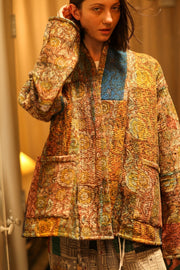 ARTISAN KANTHA KIMONO RIAA - sustainably made MOMO NEW YORK sustainable clothing, Coat slow fashion