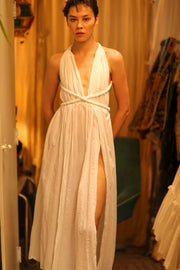 COTTON DRESS DAISY - sustainably made MOMO NEW YORK sustainable clothing, dresskaftan slow fashion