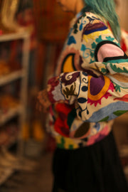 EMBROIDERED BOMBER JACKET CLARA - sustainably made MOMO NEW YORK sustainable clothing, bestseller slow fashion