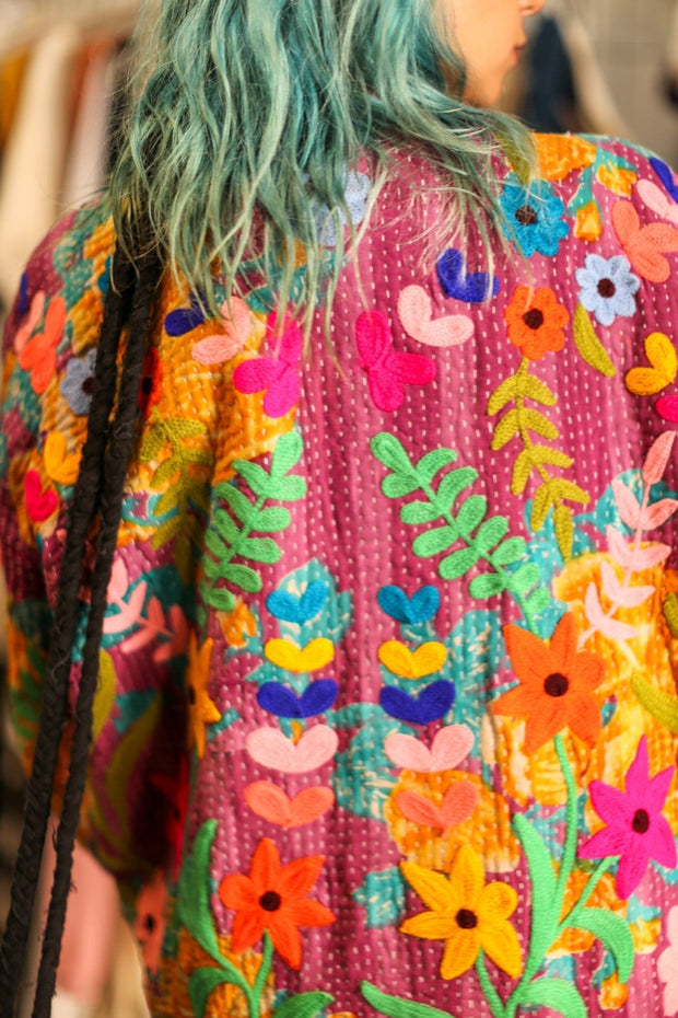 EMBROIDERED JACKET HOSIA - sustainably made MOMO NEW YORK sustainable clothing, bestseller slow fashion