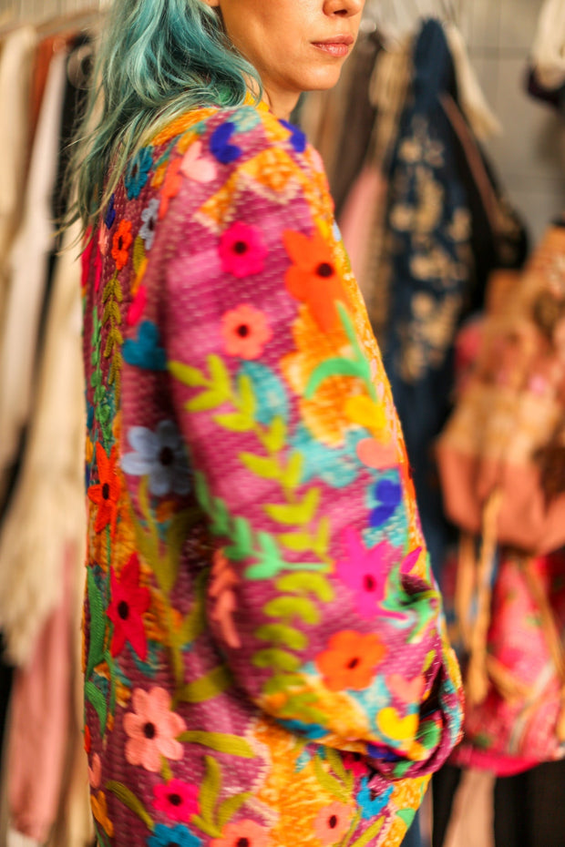 EMBROIDERED JACKET HOSIA - sustainably made MOMO NEW YORK sustainable clothing, bestseller slow fashion