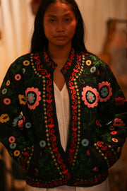 EMBROIDERED JACKET INGRID ARNOLD - sustainably made MOMO NEW YORK sustainable clothing, bestseller slow fashion