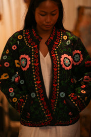 EMBROIDERED JACKET INGRID ARNOLD - sustainably made MOMO NEW YORK sustainable clothing, bestseller slow fashion