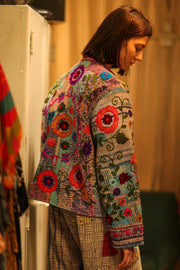 EMBROIDERED JACKET LIBBY - sustainably made MOMO NEW YORK sustainable clothing, coatandjacket slow fashion