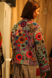 EMBROIDERED JACKET LIBBY - sustainably made MOMO NEW YORK sustainable clothing, coatandjacket slow fashion