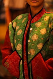 EMBROIDERED KANTHA JACKET WINU - sustainably made MOMO NEW YORK sustainable clothing, bestseller slow fashion