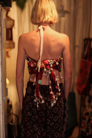 FLORA EMBROIDERED TOP - sustainably made MOMO NEW YORK sustainable clothing, Bohemian Lace Top slow fashion