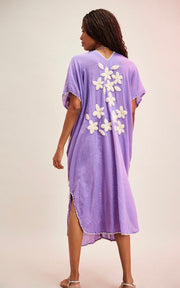 IBIZA EMBROIDERED KAFTAN - sustainably made MOMO NEW YORK sustainable clothing, bestseller slow fashion