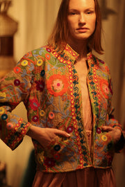 JACKET INGRID ALIN EMBROIDERED - sustainably made MOMO NEW YORK sustainable clothing, coatandjacket slow fashion