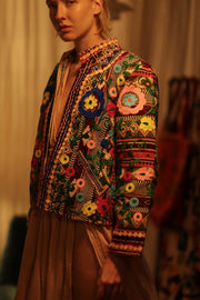 JACKET INGRID LORLY EMBROIDERED - sustainably made MOMO NEW YORK sustainable clothing, coatandjacket slow fashion