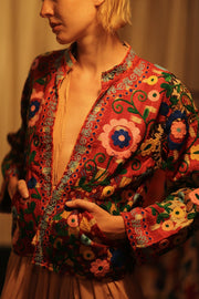 JACKET INGRID ZARINA EMBROIDERED - sustainably made MOMO NEW YORK sustainable clothing, coatandjacket slow fashion
