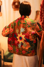 KANTHA EMBROIDERED JACKET INGRID MANU - sustainably made MOMO NEW YORK sustainable clothing, bestseller slow fashion