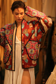 KANTHA JACCKET CANDY - sustainably made MOMO NEW YORK sustainable clothing, coatandjacket slow fashion