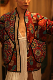 KANTHA JACCKET CANDY - sustainably made MOMO NEW YORK sustainable clothing, coatandjacket slow fashion