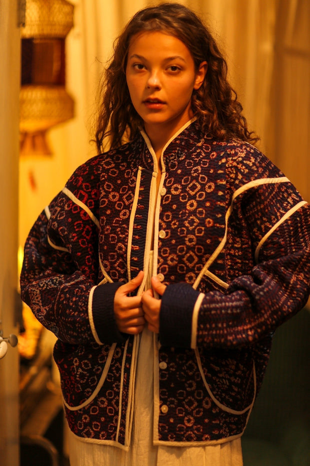 KANTHA JACKCET LINDA - sustainably made MOMO NEW YORK sustainable clothing, coatandjacket slow fashion