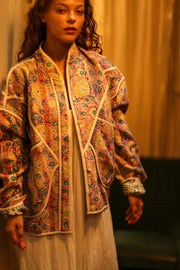 KANTHA JACKET BABY FLOWER - sustainably made MOMO NEW YORK sustainable clothing, coatandjacket slow fashion