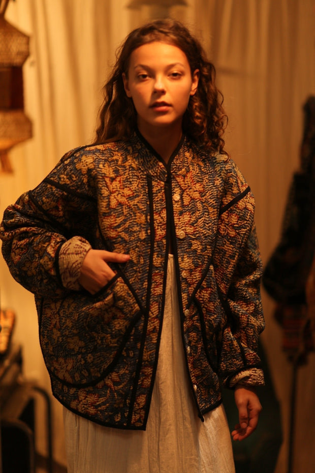 KANTHA JACKET GILBERT - sustainably made MOMO NEW YORK sustainable clothing, coatandjacket slow fashion