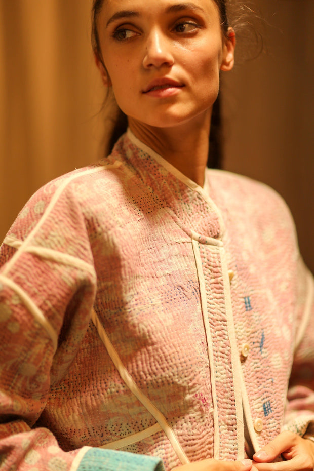KANTHA JACKET HENIA - sustainably made MOMO NEW YORK sustainable clothing, coatandjacket slow fashion