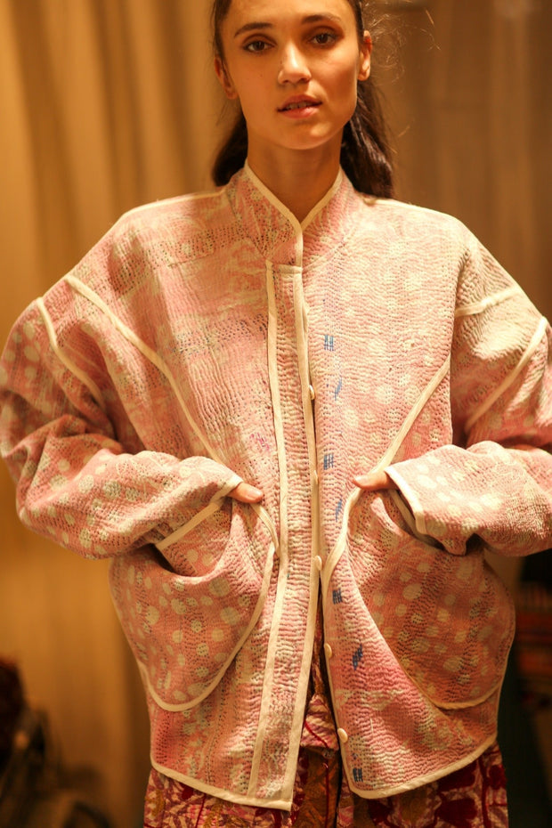 KANTHA JACKET HENIA - sustainably made MOMO NEW YORK sustainable clothing, coatandjacket slow fashion