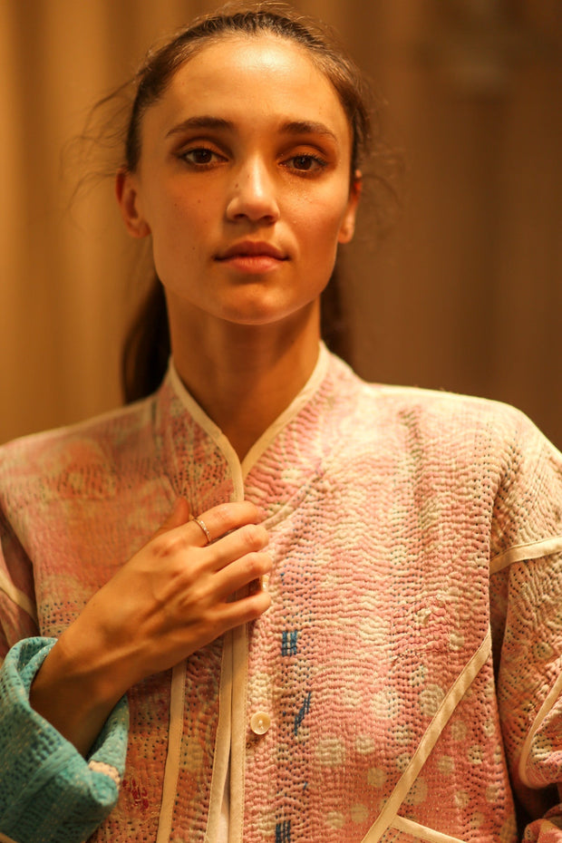 KANTHA JACKET HENIA - sustainably made MOMO NEW YORK sustainable clothing, coatandjacket slow fashion