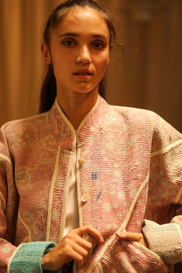 KANTHA JACKET HENIA - sustainably made MOMO NEW YORK sustainable clothing, coatandjacket slow fashion