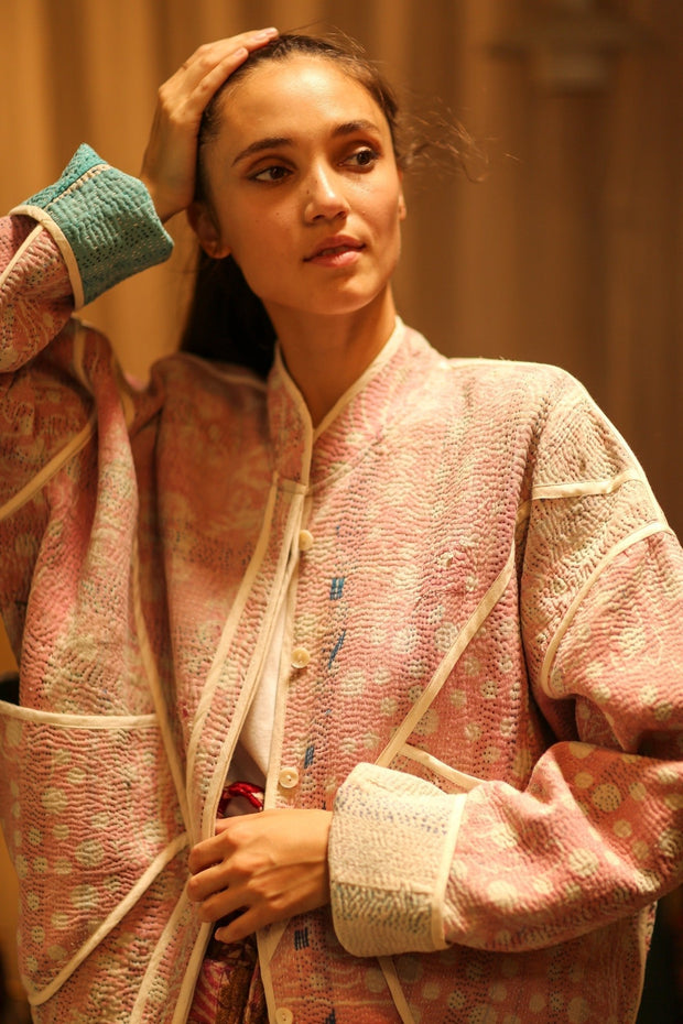 KANTHA JACKET HENIA - sustainably made MOMO NEW YORK sustainable clothing, coatandjacket slow fashion