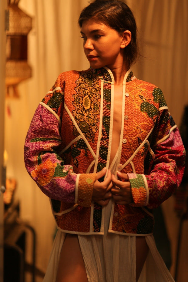 KANTHA JACKET JAMIE - sustainably made MOMO NEW YORK sustainable clothing, coatandjacket slow fashion