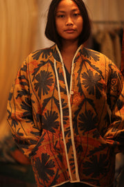 KANTHA JACKET KARAMELICA - sustainably made MOMO NEW YORK sustainable clothing, coatandjacket slow fashion