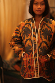 KANTHA JACKET KARAMELICA - sustainably made MOMO NEW YORK sustainable clothing, coatandjacket slow fashion