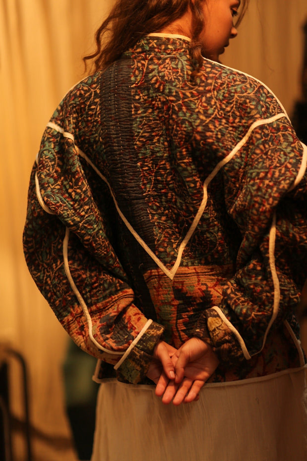 KANTHA JACKET KERSTA - sustainably made MOMO NEW YORK sustainable clothing, coatandjacket slow fashion