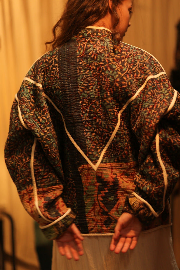 KANTHA JACKET KERSTA - sustainably made MOMO NEW YORK sustainable clothing, coatandjacket slow fashion