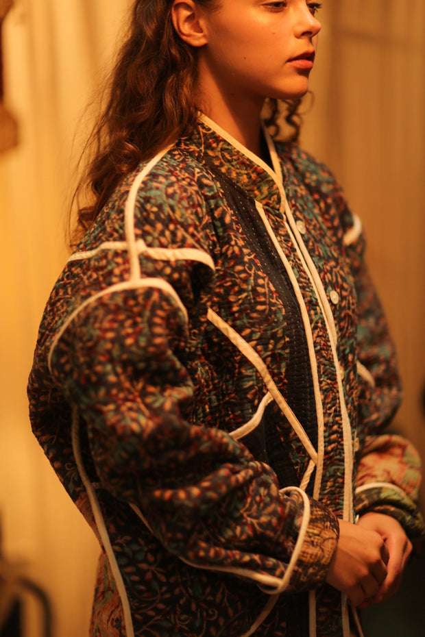 KANTHA JACKET KERSTA - sustainably made MOMO NEW YORK sustainable clothing, coatandjacket slow fashion