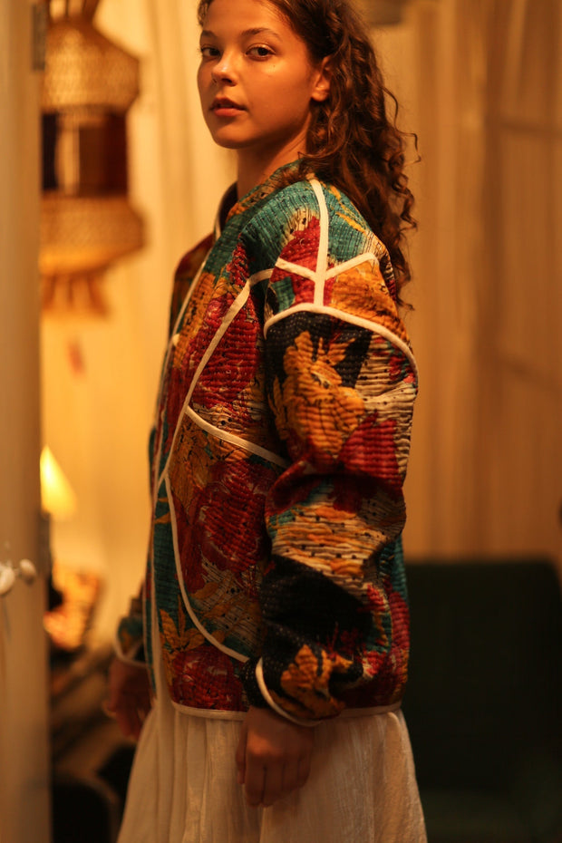 KANTHA JACKET LEYLO - sustainably made MOMO NEW YORK sustainable clothing, coatandjacket slow fashion