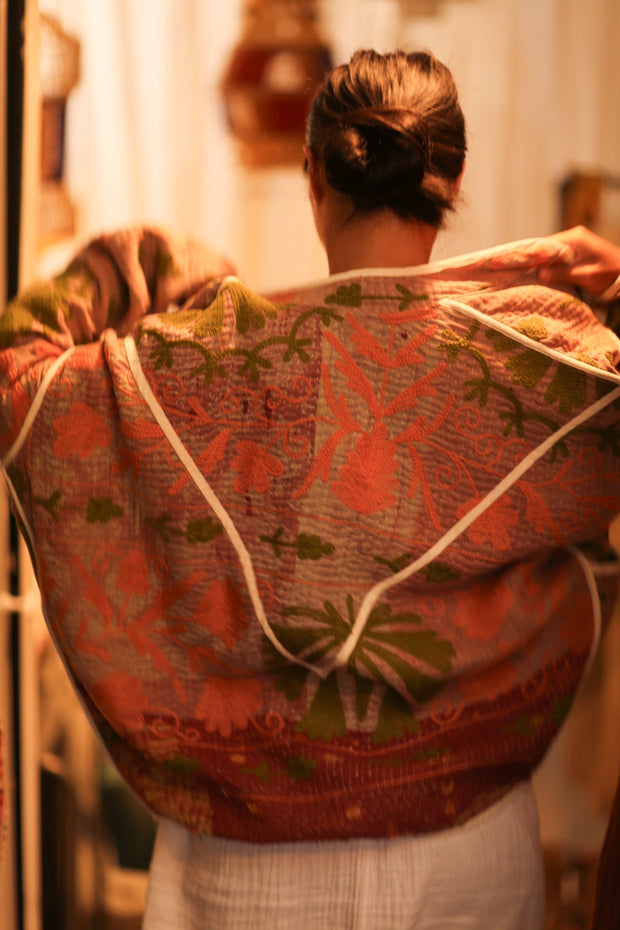 KANTHA JACKET LOREILA - sustainably made MOMO NEW YORK sustainable clothing, bestseller slow fashion