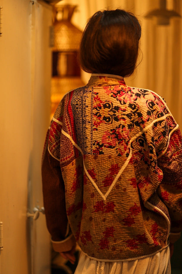 KANTHA JACKET MAGUI - sustainably made MOMO NEW YORK sustainable clothing, Coat slow fashion