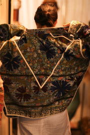 KANTHA JACKET MARINA - sustainably made MOMO NEW YORK sustainable clothing, Coat slow fashion