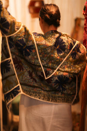 KANTHA JACKET MARINA - sustainably made MOMO NEW YORK sustainable clothing, Coat slow fashion