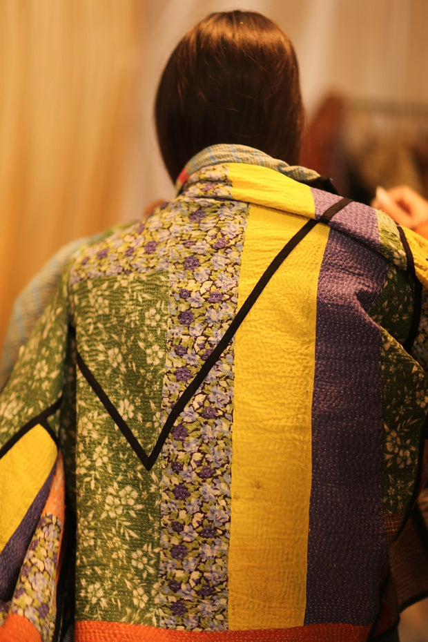 KANTHA JACKET NICHIEME - sustainably made MOMO NEW YORK sustainable clothing, coatandjacket slow fashion