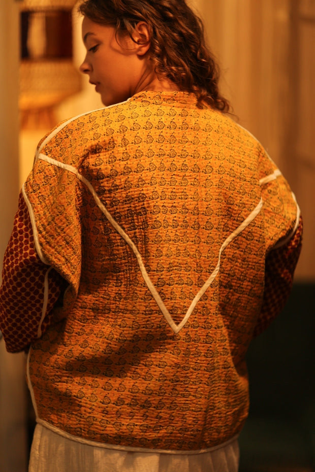KANTHA JACKET OLIVER - sustainably made MOMO NEW YORK sustainable clothing, coatandjacket slow fashion