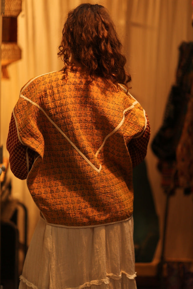 KANTHA JACKET OLIVER - sustainably made MOMO NEW YORK sustainable clothing, coatandjacket slow fashion